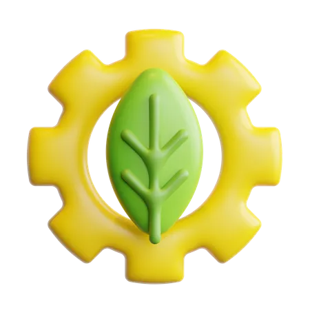 Energia Sustentável  3D Icon