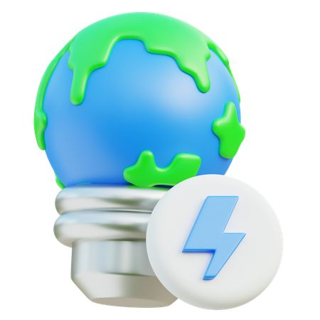 Energía de la Tierra  3D Icon