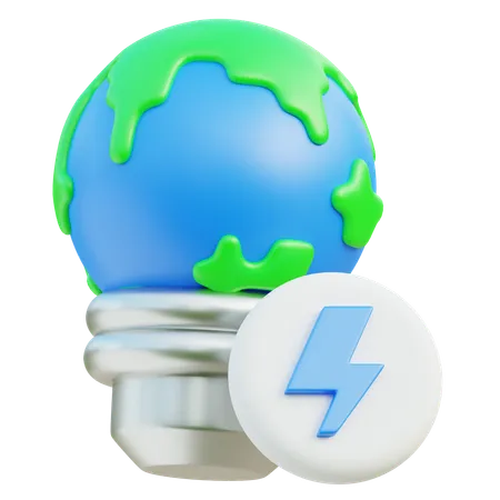 Energía de la Tierra  3D Icon