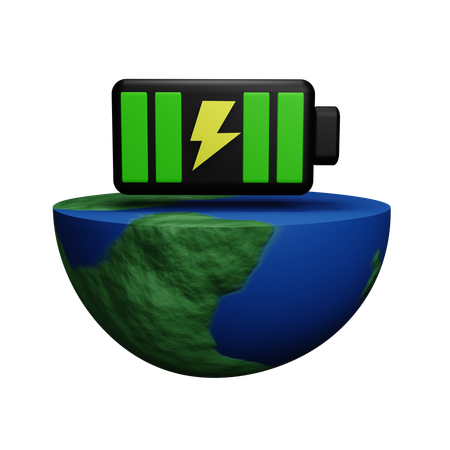 Energía de la Tierra  3D Icon