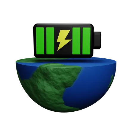 Energía de la Tierra  3D Icon