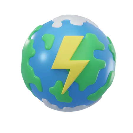 Energía de la Tierra  3D Icon