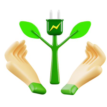 Energía verde  3D Icon