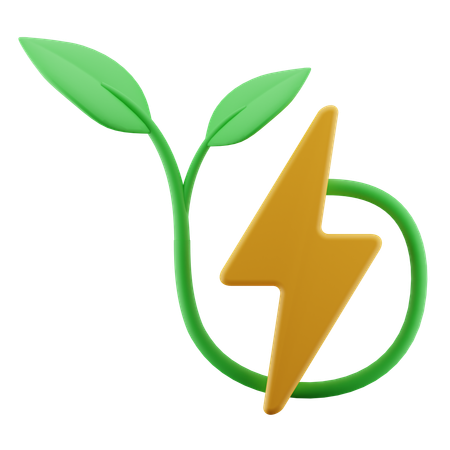 Energia verde  3D Icon