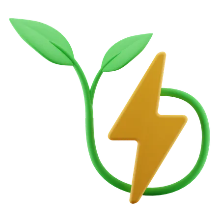 Energia verde  3D Icon