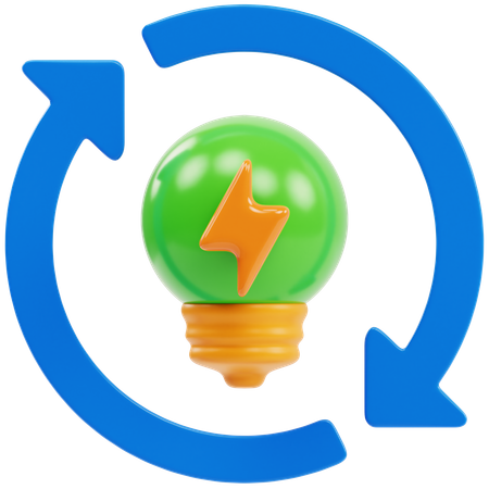 Energía verde  3D Icon