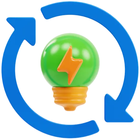 Energía verde  3D Icon