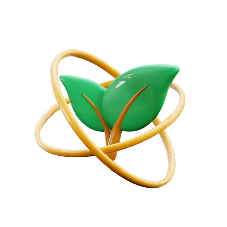 Energía verde  3D Icon