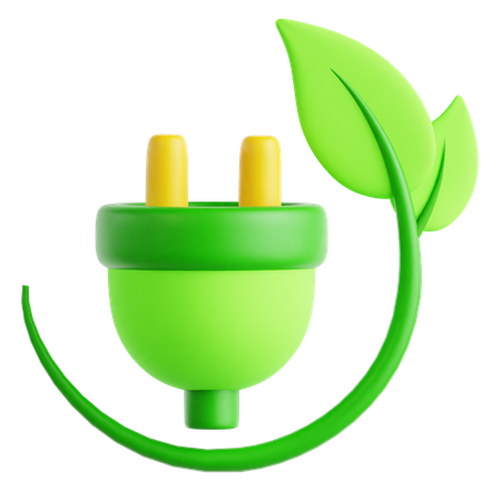 Energía verde  3D Icon