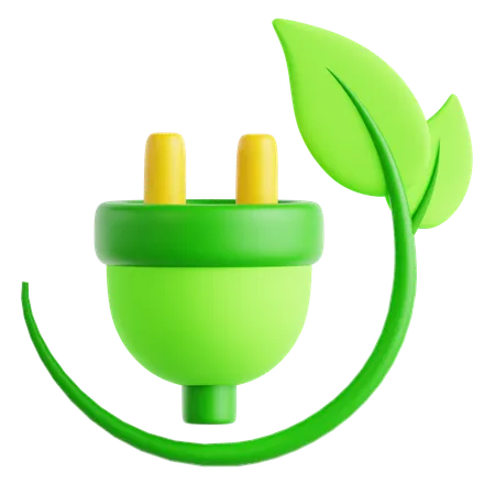 Energía verde  3D Icon