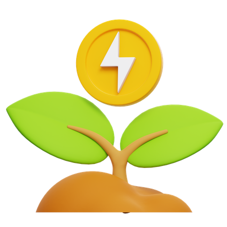 Energía verde  3D Icon