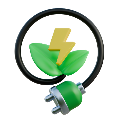 Energia verde  3D Icon