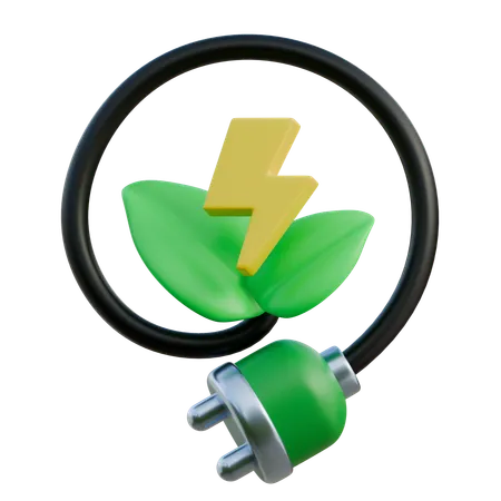 Energia verde  3D Icon