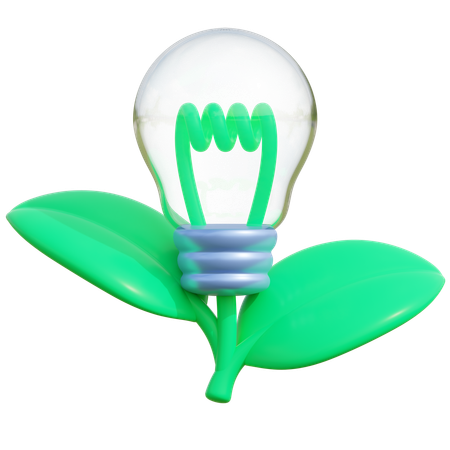 Energía verde  3D Icon