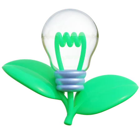 Energía verde  3D Icon