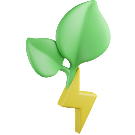 Energía verde  3D Icon