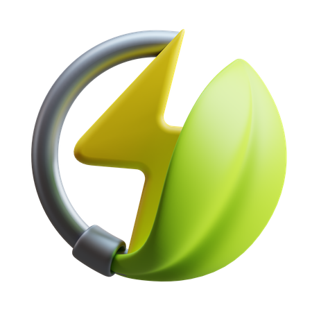 Energia verde  3D Icon