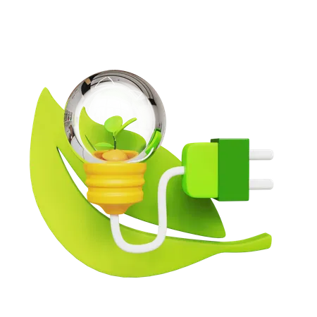 Energia verde  3D Icon