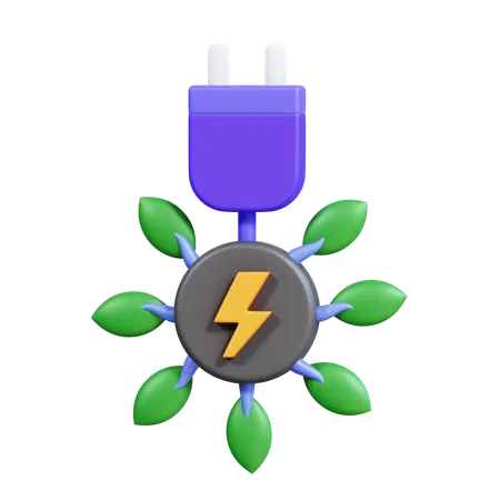 Energia verde  3D Icon