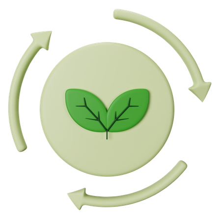 Energía verde  3D Icon