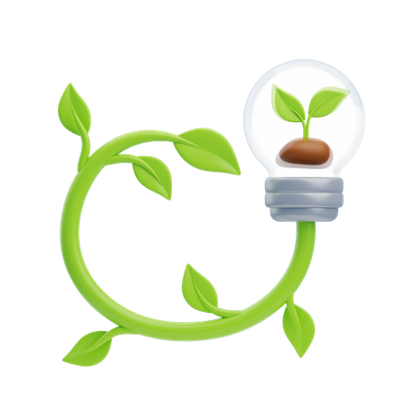 Energía verde  3D Icon