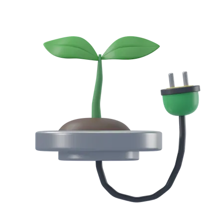 Energía verde  3D Icon