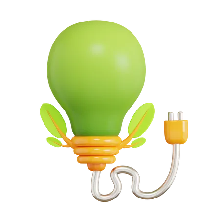 Energía verde  3D Icon