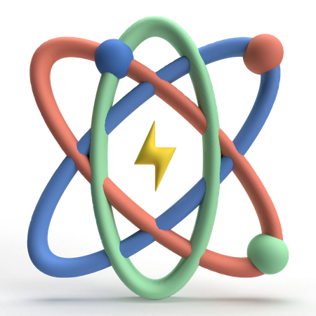 Énergie atomique  3D Icon