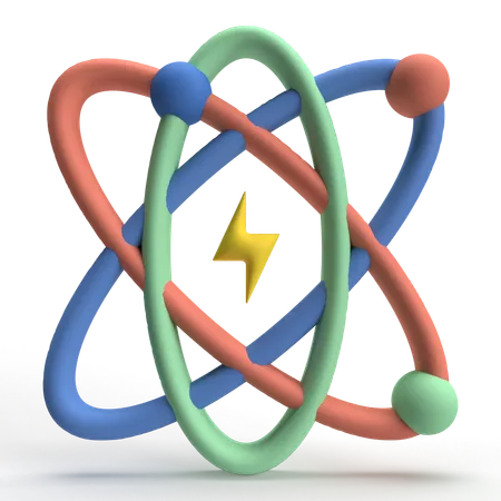 Énergie atomique  3D Icon