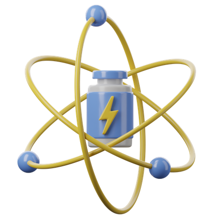 Énergie atomique  3D Icon