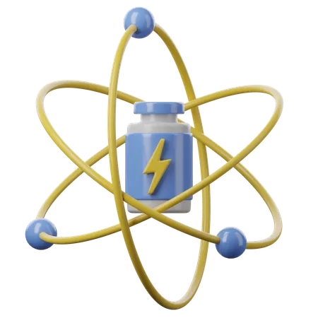 Énergie atomique  3D Icon