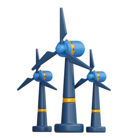 L'énergie éolienne  3D Icon