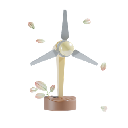 L'énergie éolienne  3D Icon