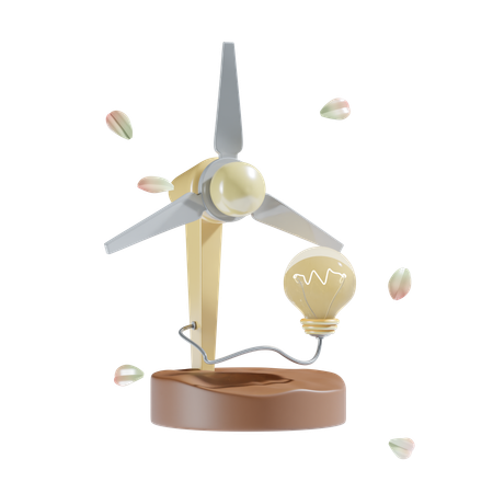 L'énergie éolienne  3D Icon