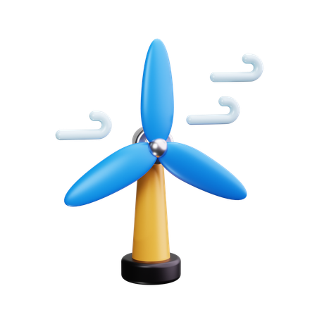 L'énergie éolienne  3D Icon