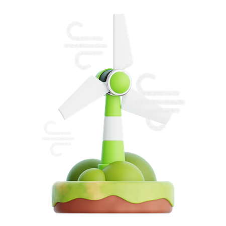 L'énergie éolienne  3D Icon