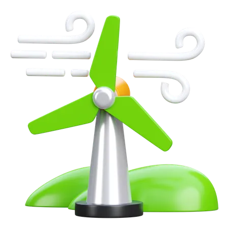 L'énergie éolienne  3D Icon