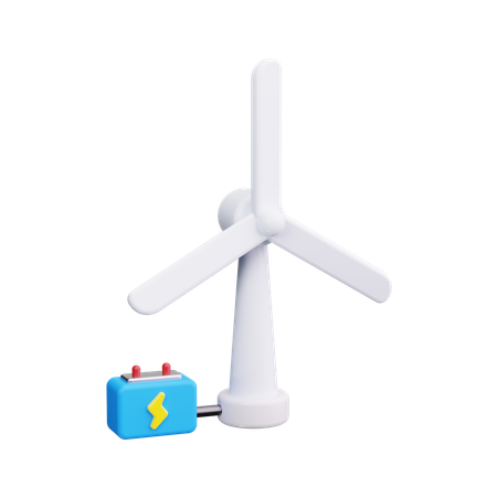 Énergie éolienne  3D Icon