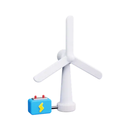 Énergie éolienne  3D Icon