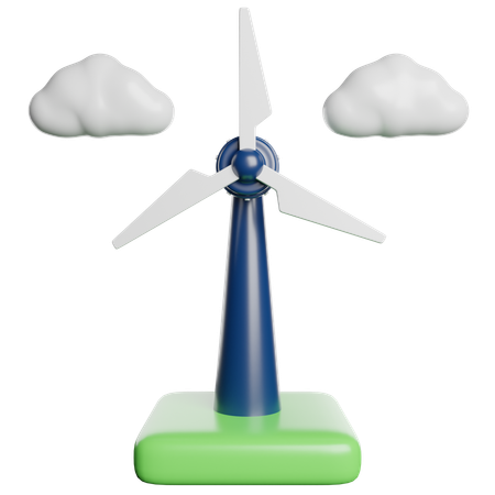 L'énergie éolienne  3D Icon