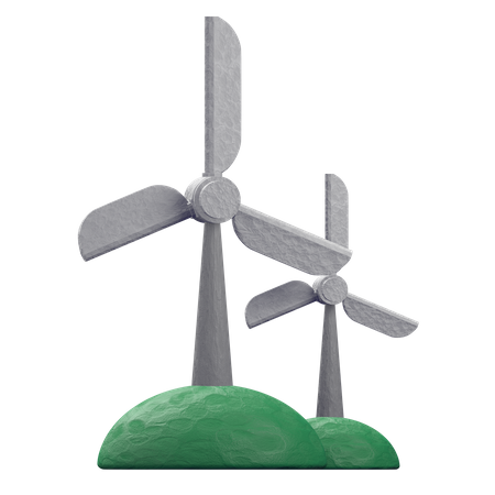 L'énergie éolienne  3D Illustration