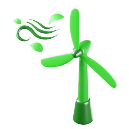 L'énergie éolienne  3D Icon