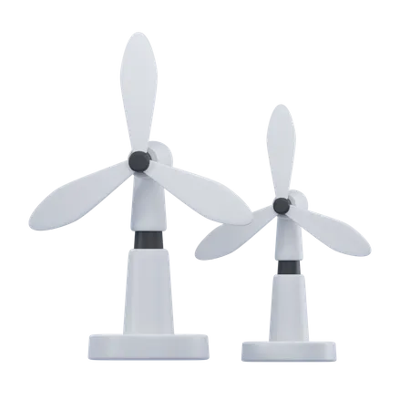 L'énergie éolienne  3D Icon