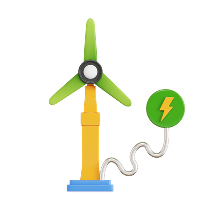 L'énergie éolienne  3D Icon