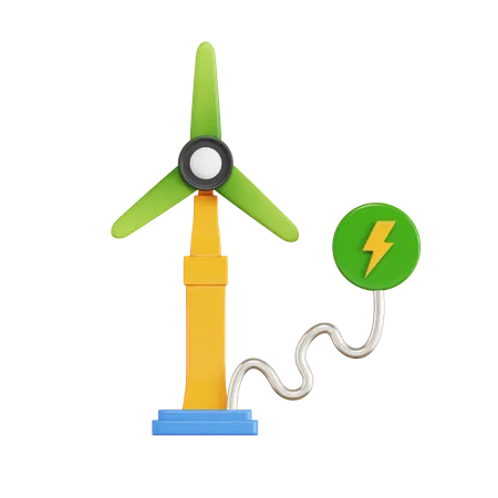 L'énergie éolienne  3D Icon