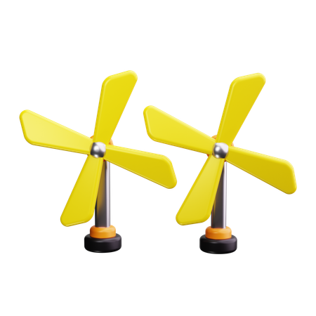 Énergie éolienne,éolienne,électricité,turbine,écologie  3D Icon