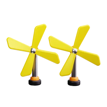 Énergie éolienne,éolienne,électricité,turbine,écologie  3D Icon