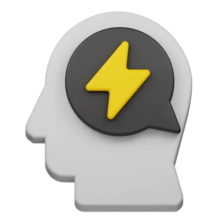 Énergie mentale  3D Icon