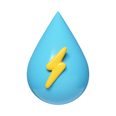 Énergie hydroélectrique  3D Icon