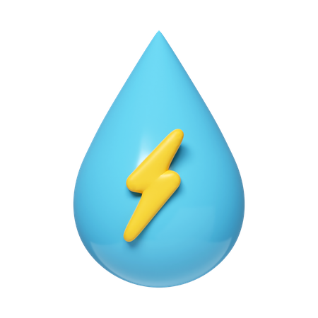 Énergie hydroélectrique  3D Icon